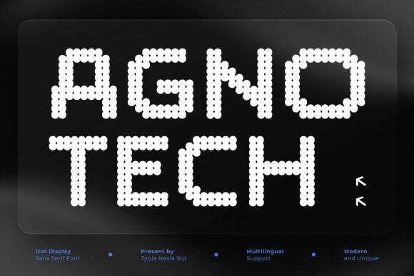 Agnotech Font: The Perfect Pixel Typeface for Crafters