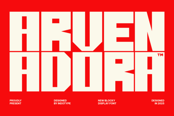 Arvenadora: The Bold Display Font for Strong Branding