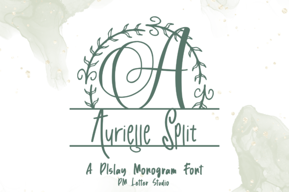 Aurielle Split Monogram: The Premium Display Font for Modern Branding