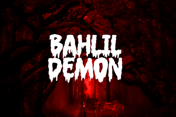Bahlil Demon: A Spooky Display Font for Bold Editorial Design
