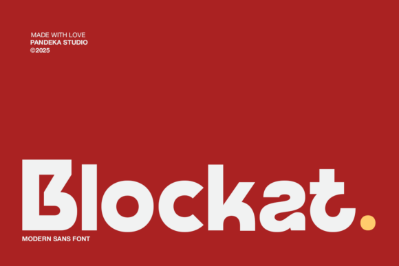 Blockat: A Bold Display Typeface for Modern Web Branding