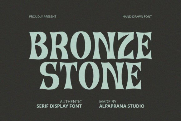 Boost Campaign Impact with Bronze Stone Display Font