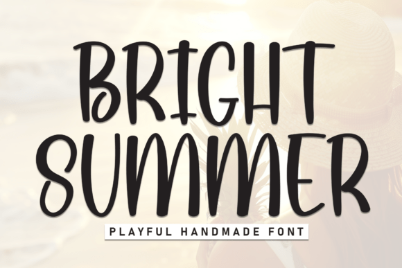 Bright Summer: A Playful Handmade Font for Web Headers