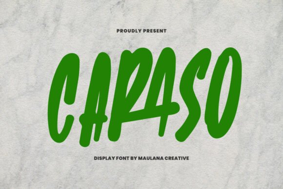 Caraso Font: Bold Display Typography for Web Headers
