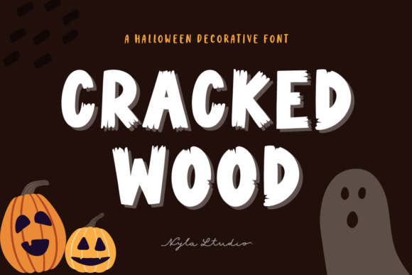 Cracked Wood: A Playful Display Font for Makers