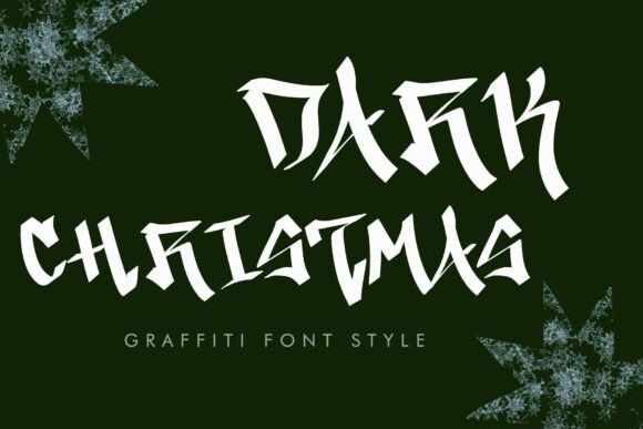 Dark Christmas Font: The Ultimate Graffiti Typeface for Makers