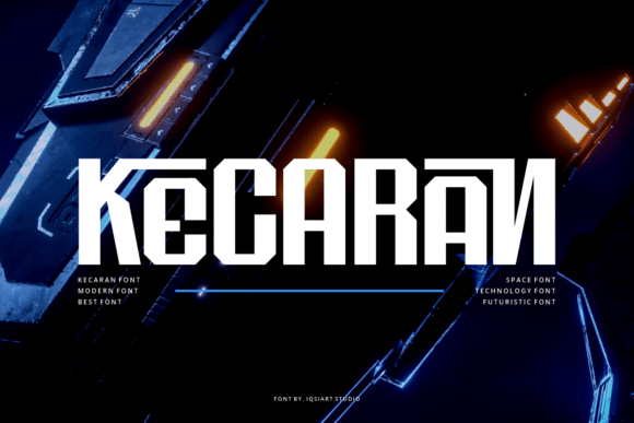 Designing Futuristic Headers with the Kecaran Typeface
