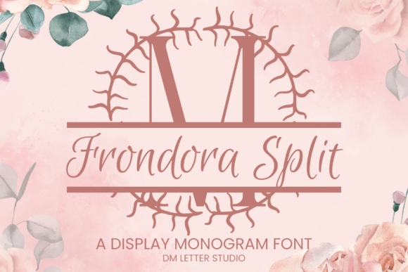 Frondora Split Monogram: A Premium Display Font for Brands