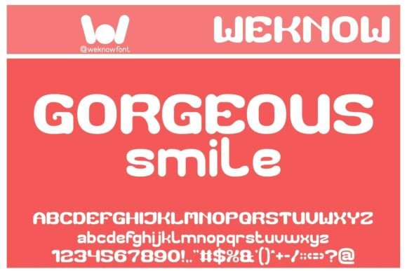 Gorgeous Smile: A Playful Display Font for Editorial Design