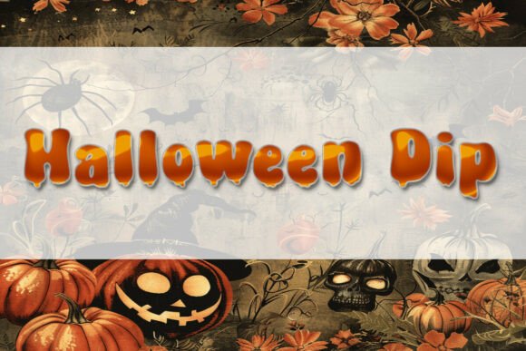 Halloween Dip: A Versatile Display Font for Branding