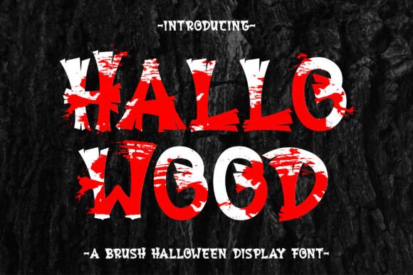 Hallowood Brush: The Ultimate Display Font for Halloween Campaigns