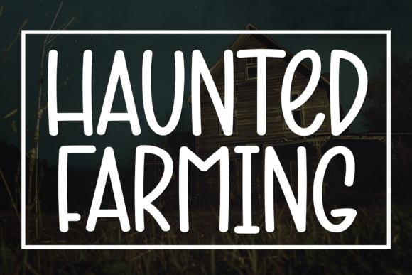 Haunted Farming: A Modern Display Font for Web Headers