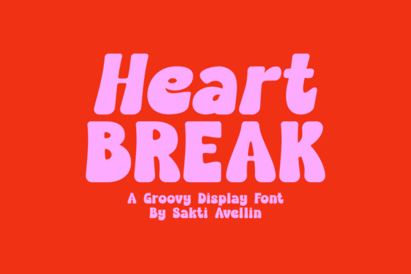 Heart Break: A Retro Display Font for Bold Branding