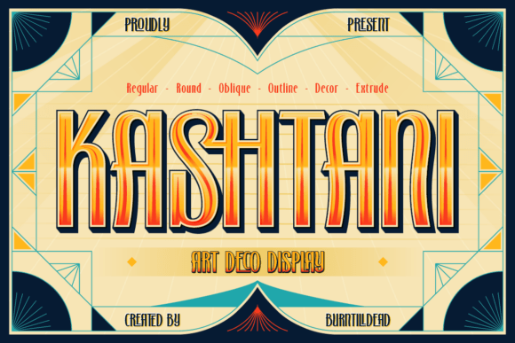Kashtani: A Modern Art Deco Typeface for Editorial Design