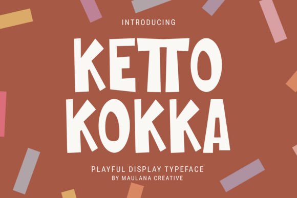 Ketto Kokka: A Cheerful Display Font for Editorial Design