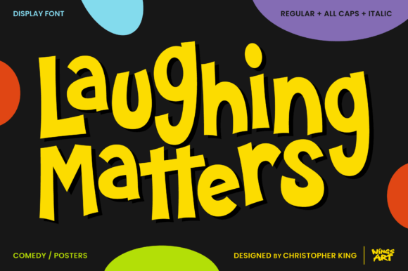 Laughing Matters Font: Fun Display Type for Crafts