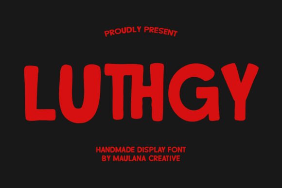 Luthgy: A Bold Handmade Display Font for Editorial Design