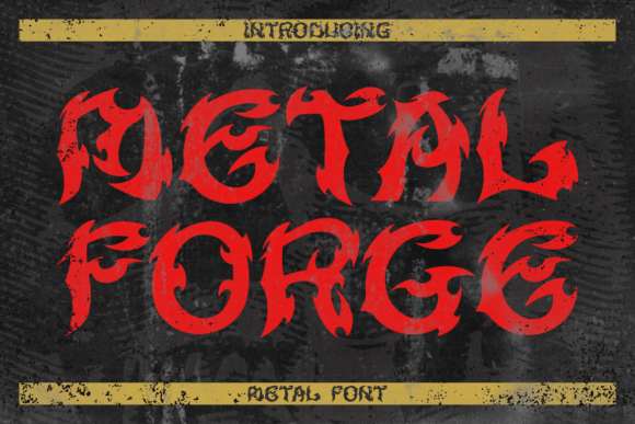 Metal Forge: A Bold Display Font for Web Headers