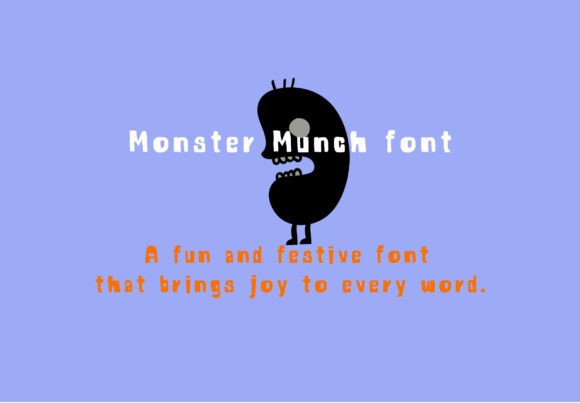 Monster Munch: A Playful Display Font for Spooky Web Designs