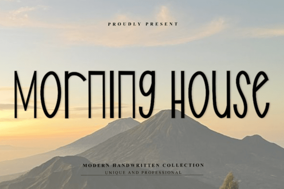 Morning House: The Unique Display Font for Small Business Branding