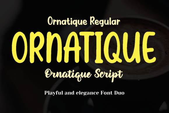 Ornatique Font Duo: A Web Designer's Take on Display Fonts