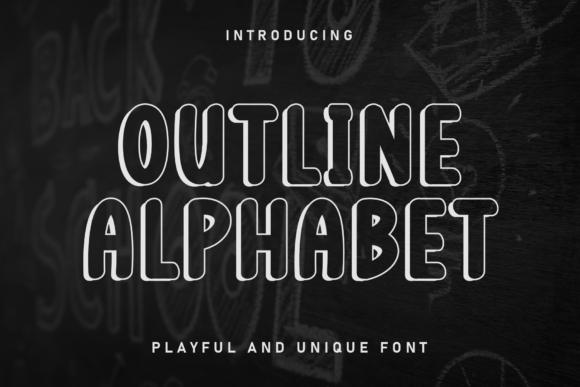Outline Alphabet: A Handcrafted Display Font for Makers