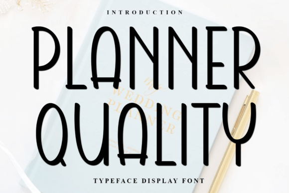 Planner Quality: A Festive Display Font for Holiday Makers
