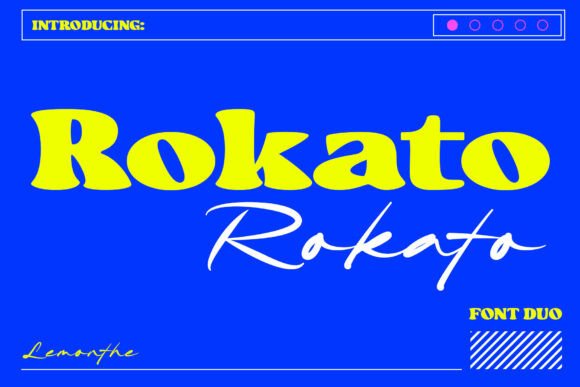 Rokato: A Retro Display and Script Font Duo for Editorial Design