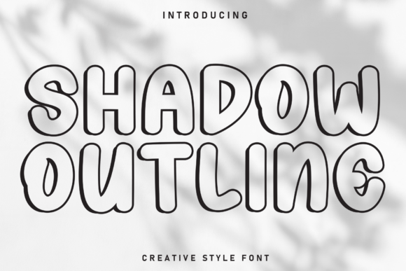 Shadow Outline: The Perfect Display Font for Crafters