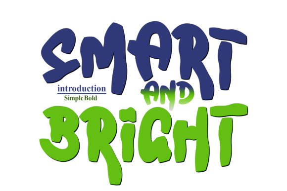 Smart and Bright: A Playful Display Font for Modern Editorial Design