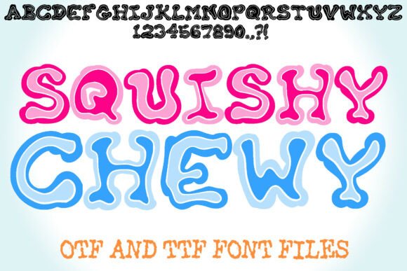 Squishy Chewy Font: The Bold Display Typeface for Playful Brands