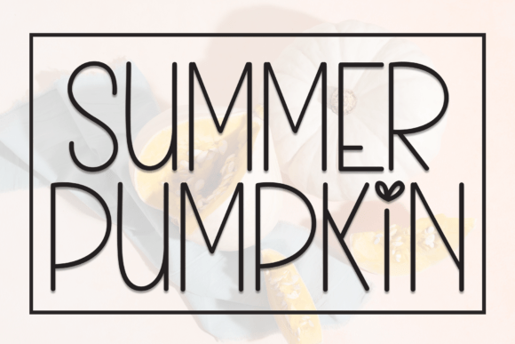 Summer Pumpkin: A Quirky Display Font for Modern Editors