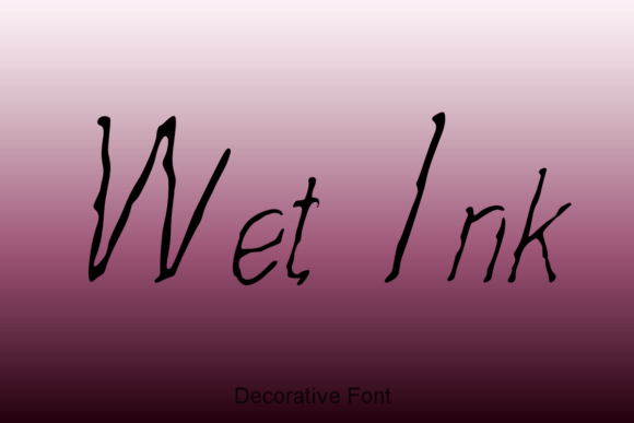 Wet Ink Font: A Bold Display Choice for Designers