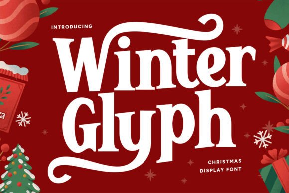 Winter Glyph: A Festive Display Font for Holiday Branding