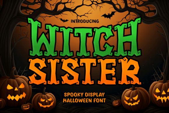 Witch Sister: The Spooky Display Font for Crafters